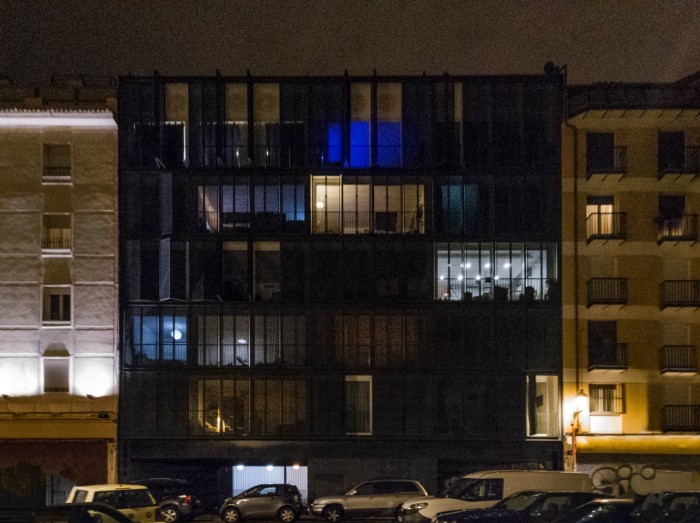 fotografia edificio fachada el rastro ventanas hogares arquitectura paisaje urbano siuacionismo psicogeografia antonio beltran